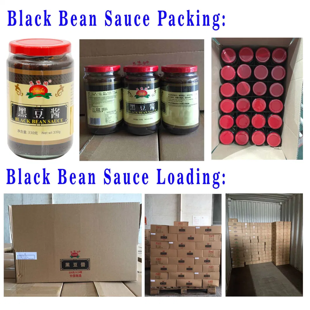 HACCP Black Bean Sauce with Big Mouth Bottle for Australia