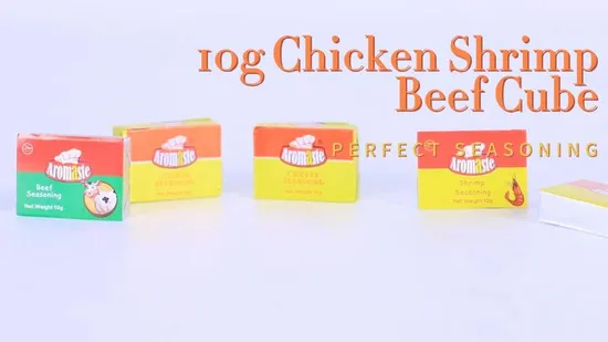 Cubo di zuppa di condimento di manzo halal con condimenti misti per il catering