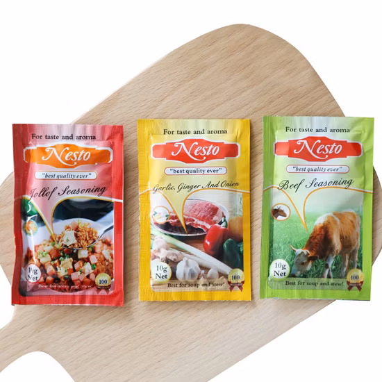 Condimento per cubetti di zuppa al gusto di pollo da 10 g di cucina sana africana