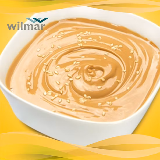 Salsa di sesamo con pentola calda al burro di arachidi e sesamo misto